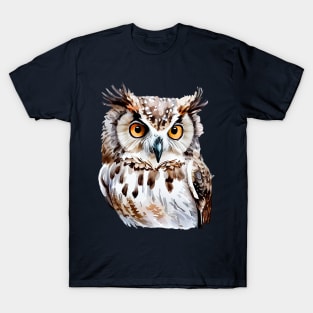 Watercolor Mysterious Owl T-Shirt